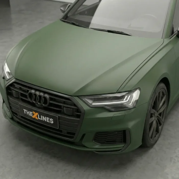 PPF Vert Militaire Super Mat – Film de Protection Carrosserie Voiture The Xlines Maroc 3