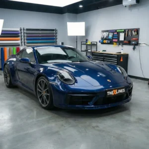 Covering auto bleu pastel danquan stone blue brillant car wrap maroc